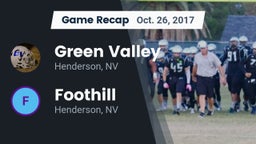 Recap: Green Valley  vs. Foothill  2017