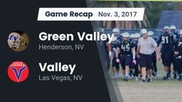 Recap: Green Valley  vs. Valley  2017