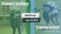 Matchup: Green Valley High vs. Centennial  2018