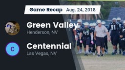 Recap: Green Valley  vs. Centennial  2018