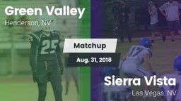 Matchup: Green Valley High vs. Sierra Vista  2018