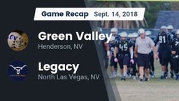 Recap: Green Valley  vs. Legacy  2018