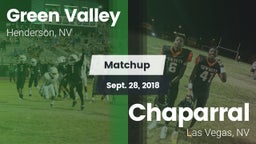 Matchup: Green Valley High vs. Chaparral  2018