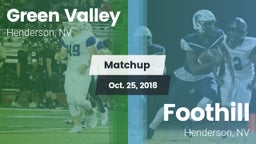 Matchup: Green Valley High vs. Foothill  2018