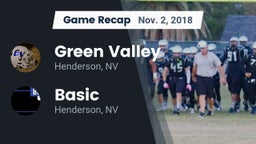 Recap: Green Valley  vs. Basic  2018