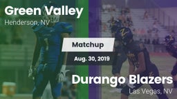 Matchup: Green Valley High vs. Durango  Blazers 2019