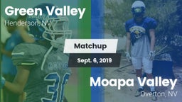 Matchup: Green Valley High vs. Moapa Valley  2019