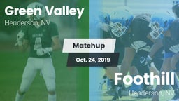 Matchup: Green Valley High vs. Foothill  2019