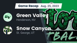 Recap: Green Valley  vs. Snow Canyon  2023