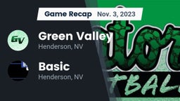 Recap: Green Valley  vs. Basic  2023
