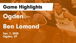 Ogden  vs Ben Lomond  Game Highlights - Jan. 7, 2020