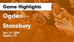 Ogden  vs Stansbury  Game Highlights - Jan. 21, 2020