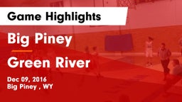Big Piney  vs Green River  Game Highlights - Dec 09, 2016