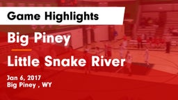 Big Piney  vs Little Snake River Game Highlights - Jan 6, 2017