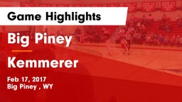Big Piney  vs Kemmerer  Game Highlights - Feb 17, 2017