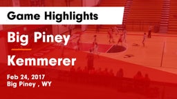 Big Piney  vs Kemmerer  Game Highlights - Feb 24, 2017