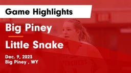 Big Piney  vs Little Snake Game Highlights - Dec. 9, 2023