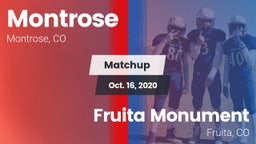 Matchup: Montrose  vs. Fruita Monument  2020