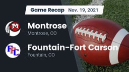 Recap: Montrose  vs. Fountain-Fort Carson  2021