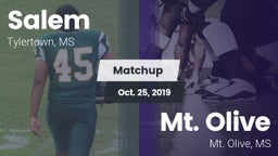Matchup: Salem  vs. Mt. Olive  2019