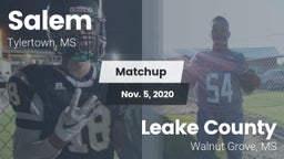 Matchup: Salem  vs. Leake County  2020