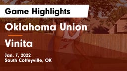 Oklahoma Union  vs Vinita  Game Highlights - Jan. 7, 2022