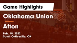 Oklahoma Union  vs Afton  Game Highlights - Feb. 18, 2022