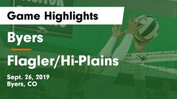 Byers  vs Flagler/Hi-Plains Game Highlights - Sept. 26, 2019