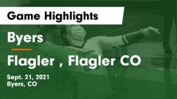 Byers  vs Flagler , Flagler CO Game Highlights - Sept. 21, 2021