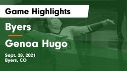 Byers  vs Genoa Hugo Game Highlights - Sept. 28, 2021