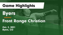 Byers  vs Front Range Christian  Game Highlights - Oct. 2, 2021