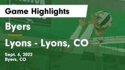 Byers  vs Lyons - Lyons, CO Game Highlights - Sept. 6, 2022