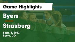 Byers  vs Strasburg  Game Highlights - Sept. 8, 2022