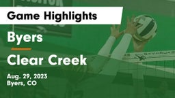 Byers  vs Clear Creek Game Highlights - Aug. 29, 2023