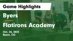 Byers  vs Flatirons Academy Game Highlights - Oct. 24, 2023