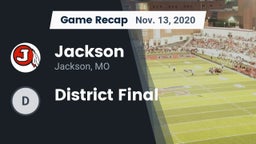 Recap: Jackson  vs. District Final 2020