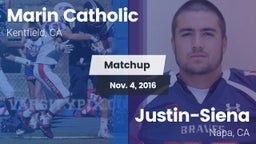 Matchup: Marin Catholic High vs. Justin-Siena  2016