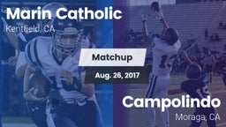 Matchup: Marin Catholic High vs. Campolindo  2017