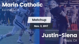 Matchup: Marin Catholic High vs. Justin-Siena  2017