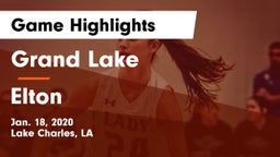 Grand Lake  vs Elton  Game Highlights - Jan. 18, 2020