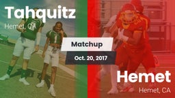 Matchup: Tahquitz  vs. Hemet  2017