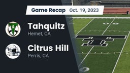Recap: Tahquitz  vs. Citrus Hill  2023