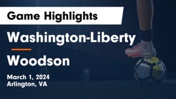 Washington-Liberty  vs Woodson  Game Highlights - March 1, 2024