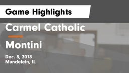 Carmel Catholic  vs Montini  Game Highlights - Dec. 8, 2018