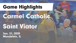 Carmel Catholic  vs Saint Viator  Game Highlights - Jan. 31, 2020