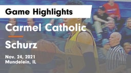 Carmel Catholic  vs Schurz  Game Highlights - Nov. 24, 2021