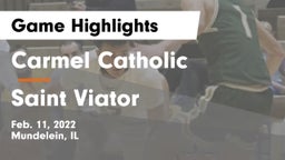 Carmel Catholic  vs Saint Viator  Game Highlights - Feb. 11, 2022