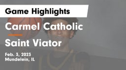 Carmel Catholic  vs Saint Viator  Game Highlights - Feb. 3, 2023