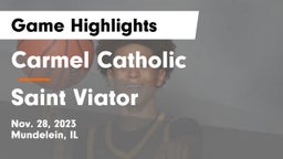 Carmel Catholic  vs Saint Viator  Game Highlights - Nov. 28, 2023