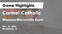 Carmel Catholic  vs Wheaton-Warrenville South  Game Highlights - Jan. 13, 2024